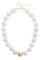 J.HOFFMAN'S Marjorie White Gumball Necklace