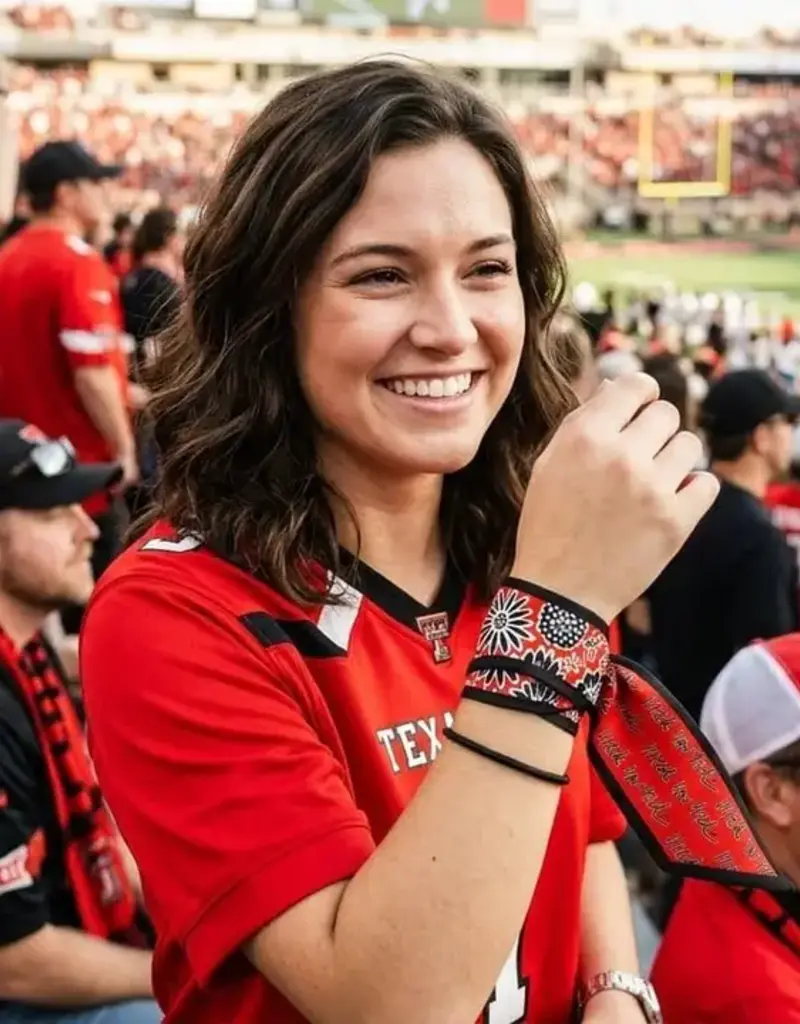 J.HOFFMAN'S Skinny Scarf- Texas Tech Red Raiders