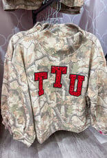 J.HOFFMAN'S Queen of Sparkles Texas Tech Camo Mockneck