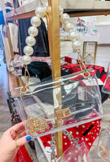 J.HOFFMAN'S The Pearla Clear bag in Gold
