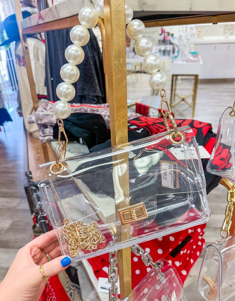 J.HOFFMAN'S The Pearla Clear bag in Gold