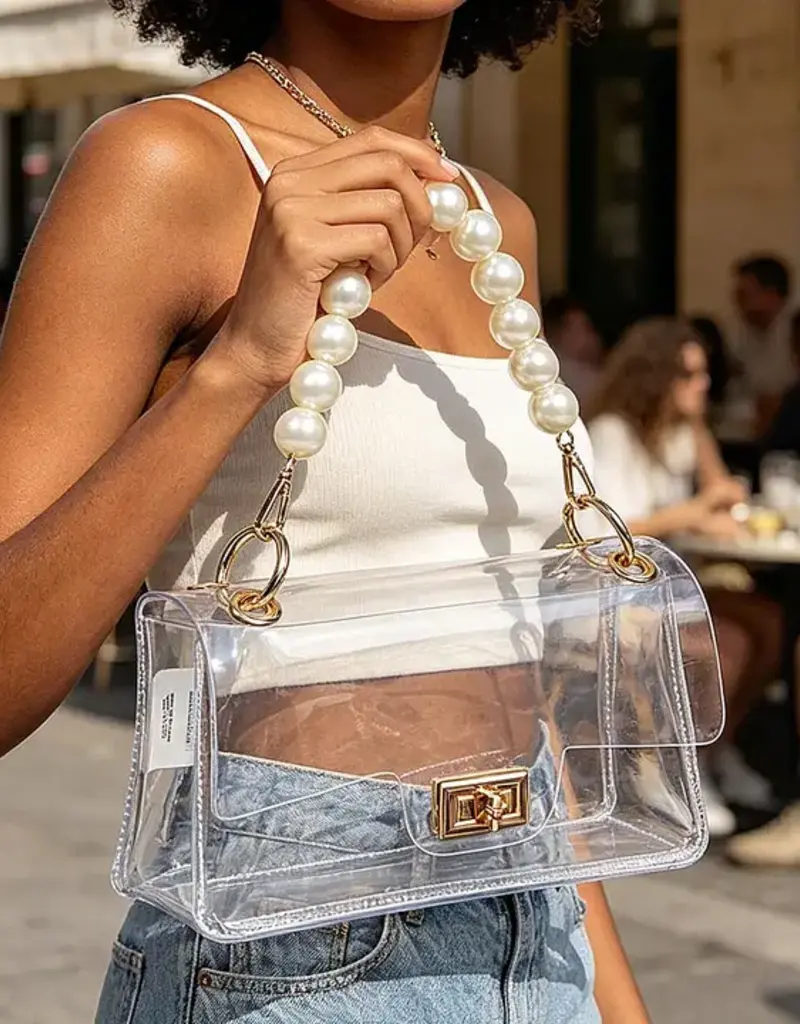 J.HOFFMAN'S The Pearla Clear bag in Gold