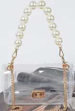J.HOFFMAN'S The Pearla Clear bag in Gold