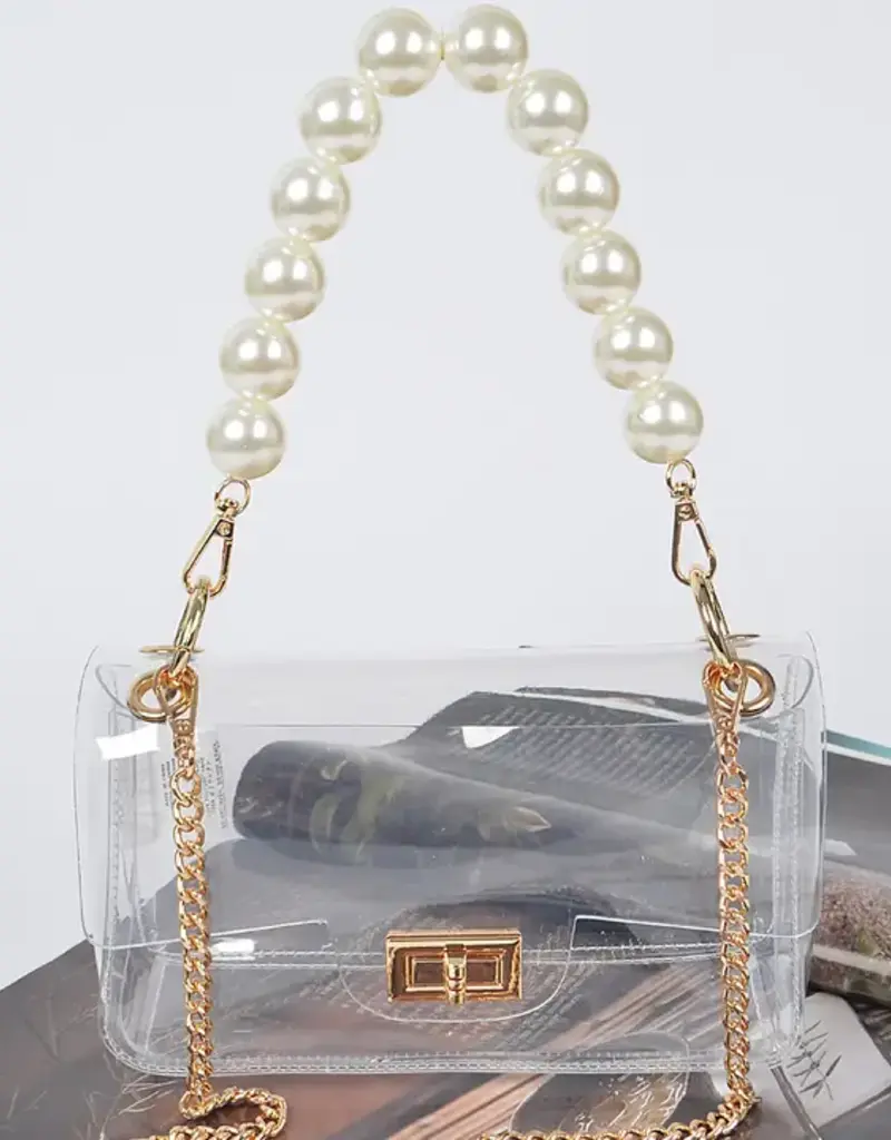 J.HOFFMAN'S The Pearla Clear bag in Gold