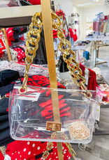 J.HOFFMAN'S The Jones Clear Bag in Gold