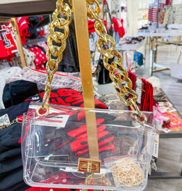 J.HOFFMAN'S The Jones Clear Bag in Gold