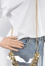 J.HOFFMAN'S The Jones Clear Bag in Gold