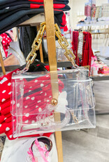 J.HOFFMAN'S The Matador Clear Bag in Gold