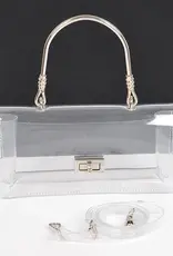 J.HOFFMAN'S The Raider Clear Bag in Silver