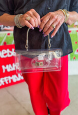 J.HOFFMAN'S The Raider Clear Bag in Silver