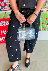J.HOFFMAN'S The Matador Clear Bag in Silver