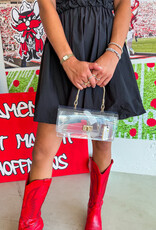 J.HOFFMAN'S The Raider Clear Bag in Gold