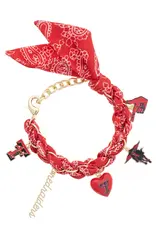 J.HOFFMAN'S TTU Bandana Charm Bracelet