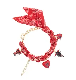 J.HOFFMAN'S TTU Bandana Charm Bracelet