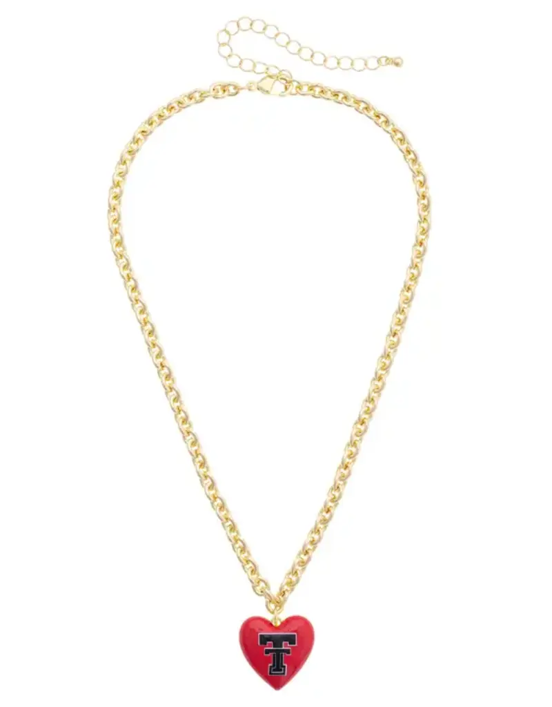 J.HOFFMAN'S Double T Heart Pendant Necklace