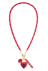 J.HOFFMAN'S Double T Heart Paracord Necklace