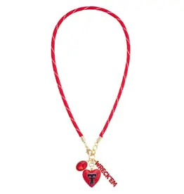 J.HOFFMAN'S Double T Heart Paracord Necklace
