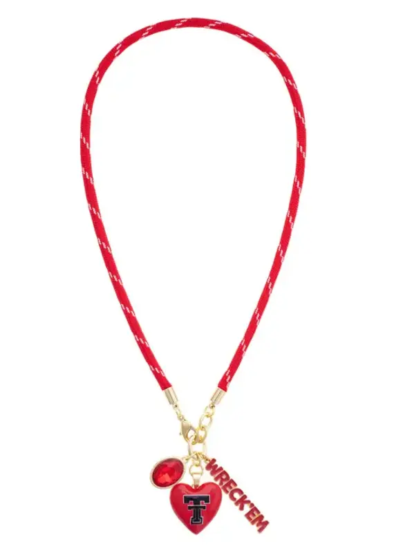 J.HOFFMAN'S Double T Heart Paracord Necklace
