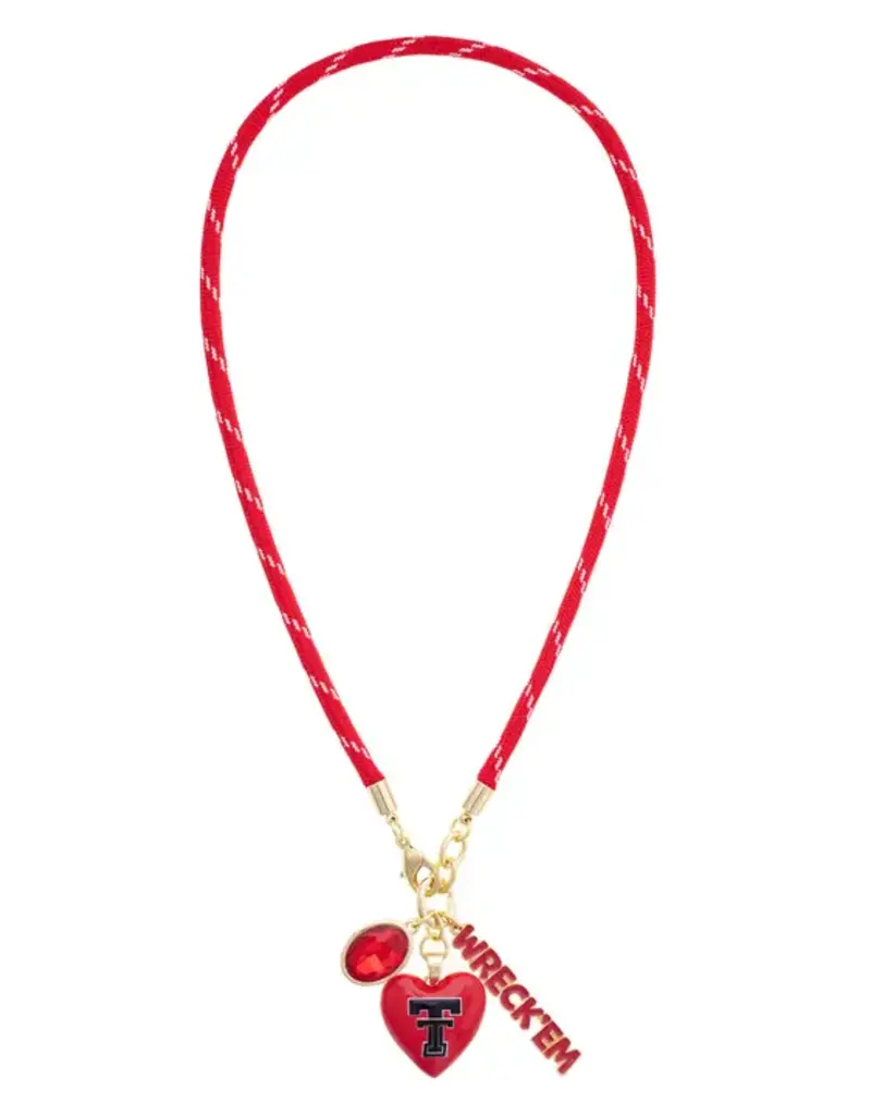 J.HOFFMAN'S Double T Heart Paracord Necklace