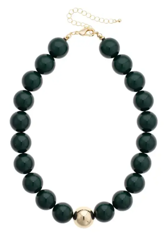 J.HOFFMAN'S Marjorie Black Gumball Necklace