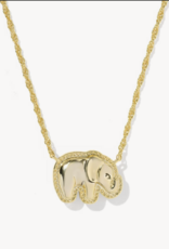 KENDRA SCOTT Elephant Pendant Necklace in Light Grey Mop