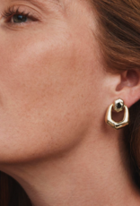 KENDRA SCOTT Embry Open Frame Earrings in Gold