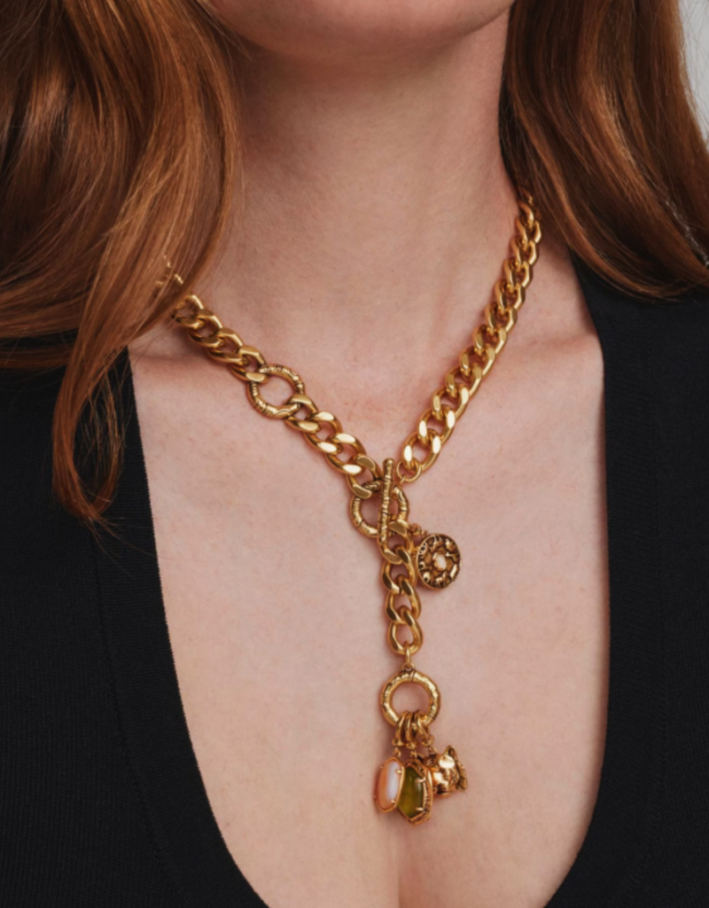 KENDRA SCOTT Raina Charm Necklace in Multi Mix