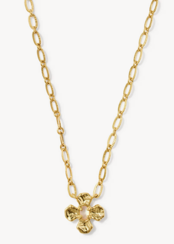 KENDRA SCOTT Leanne Short Pendant Necklace in Natural Mop