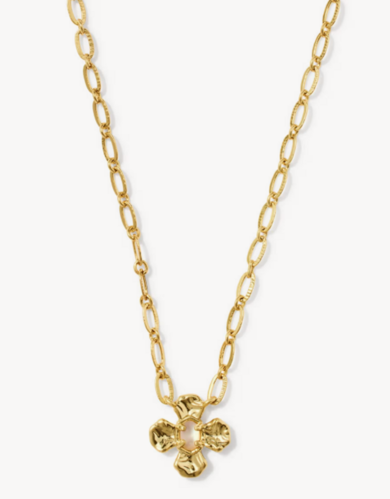 KENDRA SCOTT Leanne Short Pendant Necklace in Natural Mop