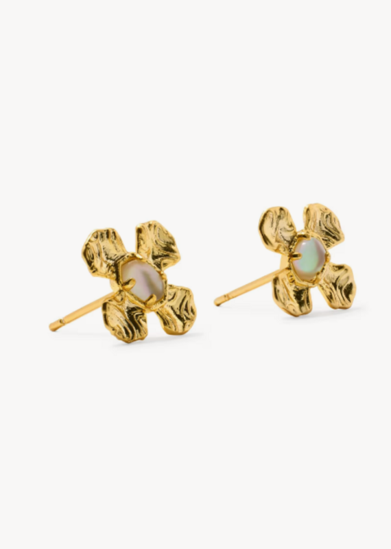 KENDRA SCOTT Leanne Stud Earrings in Natural Mop