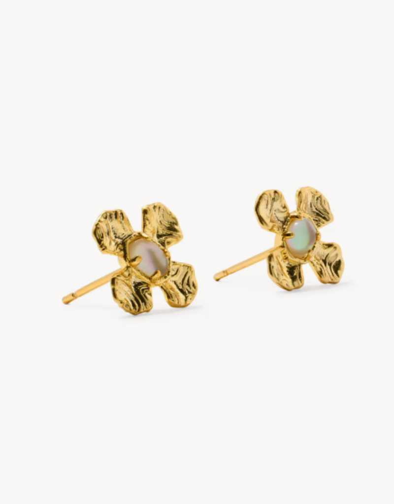KENDRA SCOTT Leanne Stud Earrings in Natural Mop