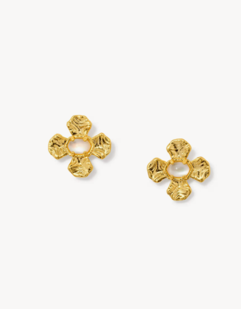KENDRA SCOTT Leanne Stud Earrings in Natural Mop