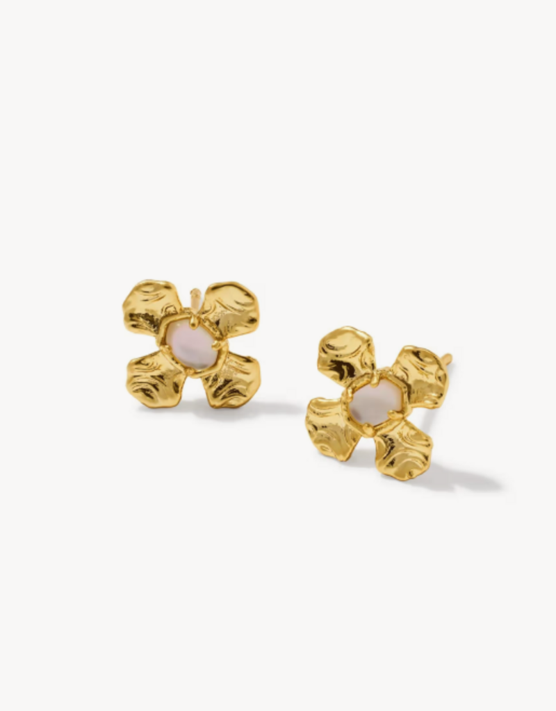 KENDRA SCOTT Leanne Stud Earrings in Natural Mop