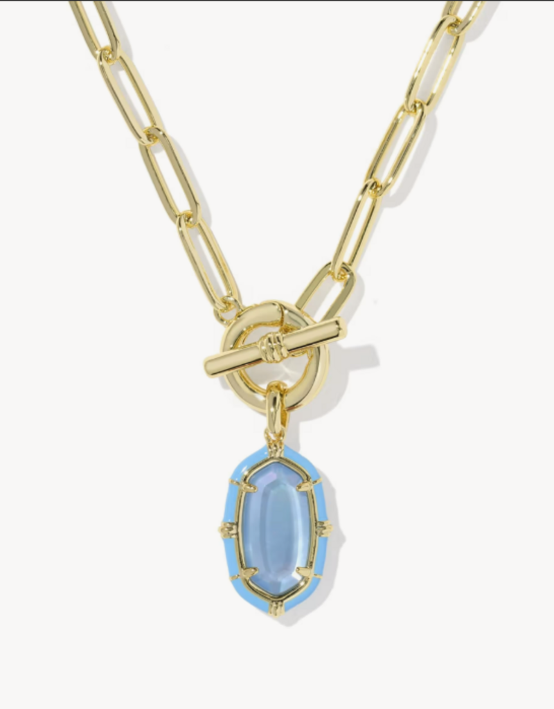KENDRA SCOTT Elisa Enamel Link Chain Necklace in Gold