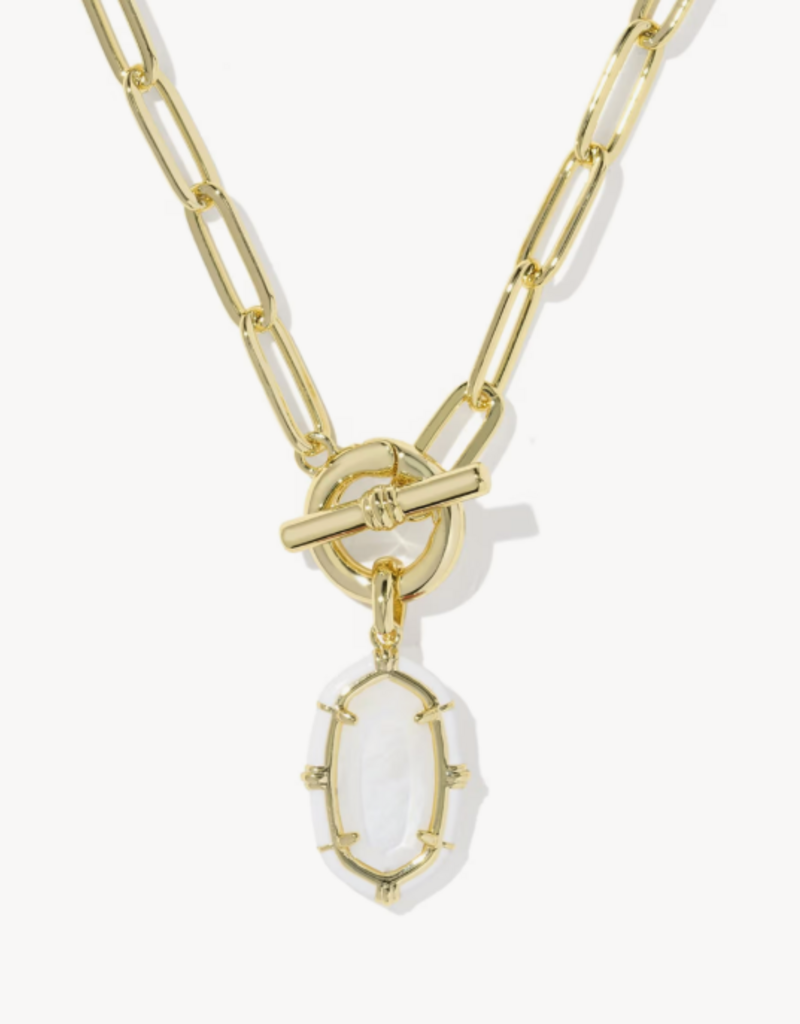 KENDRA SCOTT Elisa Enamel Link Chain Necklace in Gold