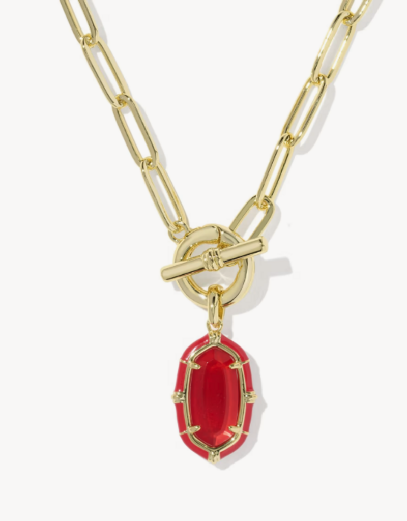 KENDRA SCOTT Elisa Enamel Link Chain Necklace in Gold