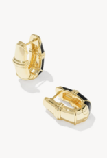 KENDRA SCOTT Courtney Enamel Huggie in Gold
