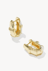 KENDRA SCOTT Courtney Enamel Huggie in Gold