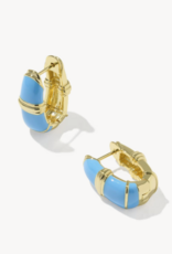 KENDRA SCOTT Courtney Enamel Huggie in Gold