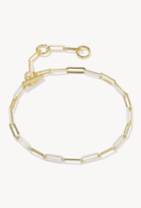 KENDRA SCOTT Courtney Enamel Link Bracelet in Gold