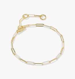 KENDRA SCOTT Courtney Enamel Link Bracelet in Gold