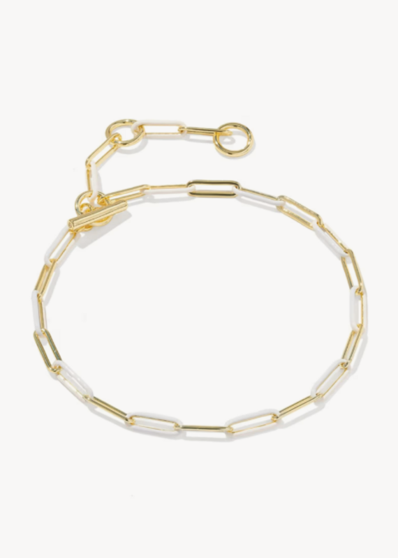 KENDRA SCOTT Courtney Enamel Link Bracelet in Gold