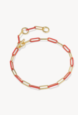 KENDRA SCOTT Courtney Enamel Link Bracelet in Gold