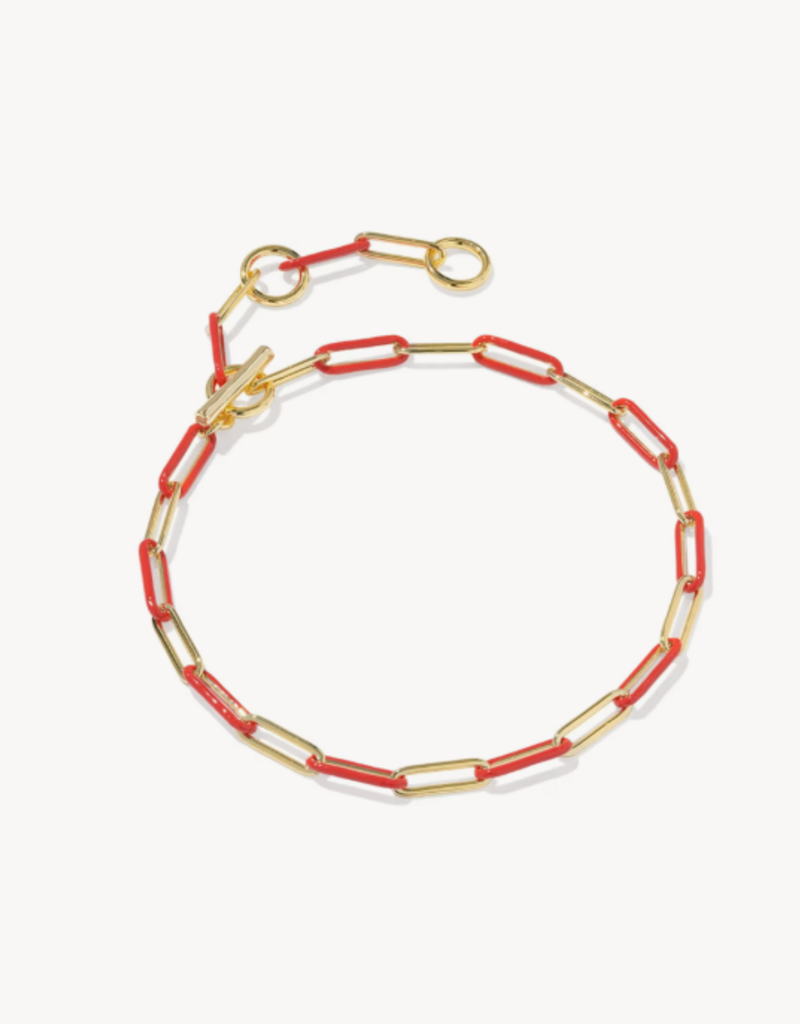 KENDRA SCOTT Courtney Enamel Link Bracelet in Gold