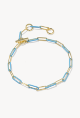 KENDRA SCOTT Courtney Enamel Link Bracelet in Gold