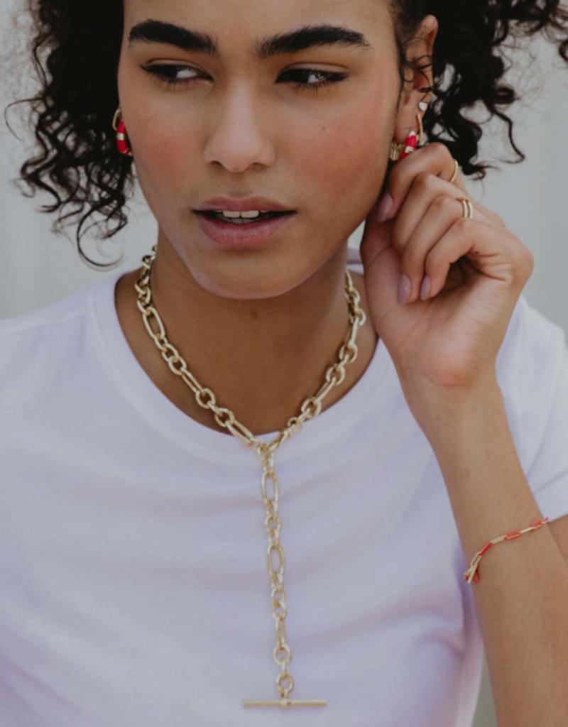 KENDRA SCOTT Courtney Enamel Link Bracelet in Gold