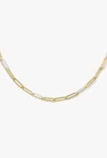 KENDRA SCOTT Courtney Enamel Link Necklace in Gold