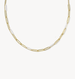 KENDRA SCOTT Courtney Enamel Link Necklace in Gold