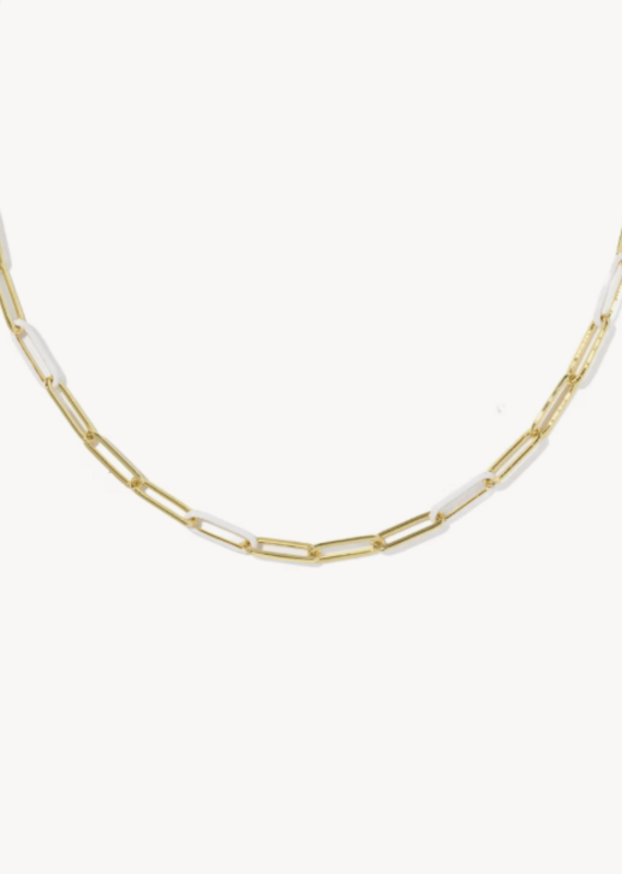 KENDRA SCOTT Courtney Enamel Link Necklace in Gold