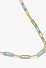 KENDRA SCOTT Courtney Enamel Link Necklace in Gold